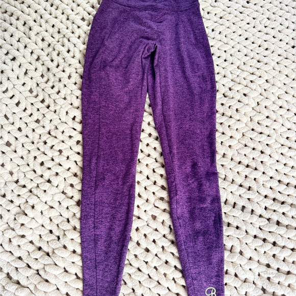 Bombshell Sportswear Heathered Purple Leggings - Picture 1 of 6